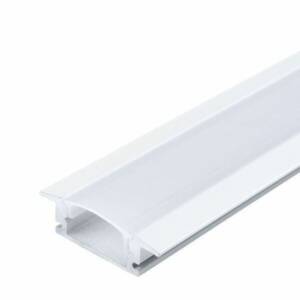 Recessed Aluminum profile 18x8x2000mm white