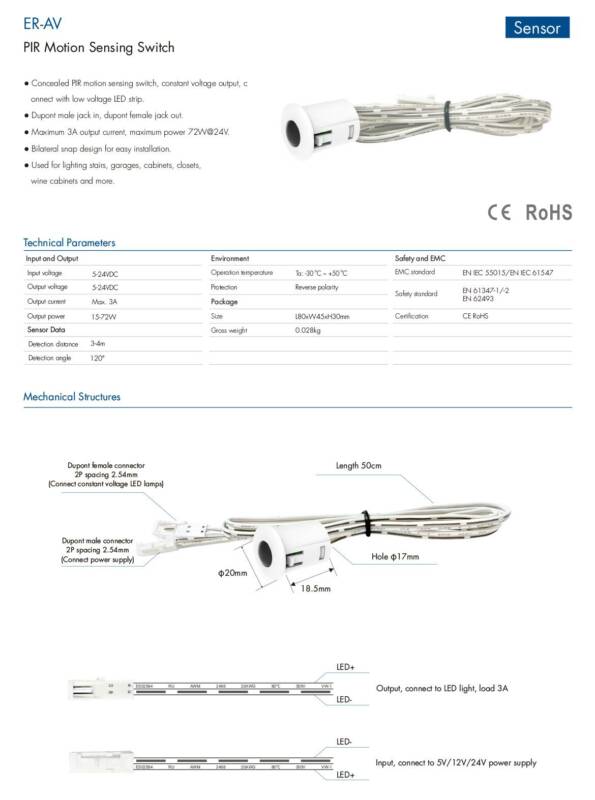 PIR Motion Sensing Switch - Image 2