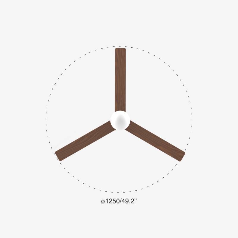 KLIM M Black/walnut fan E27 - Image 2