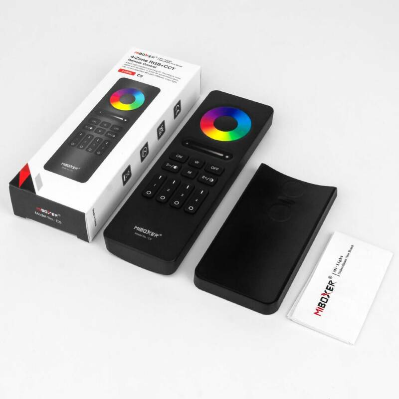 4 ZONE RGB+CCT Remote Control black - Image 3