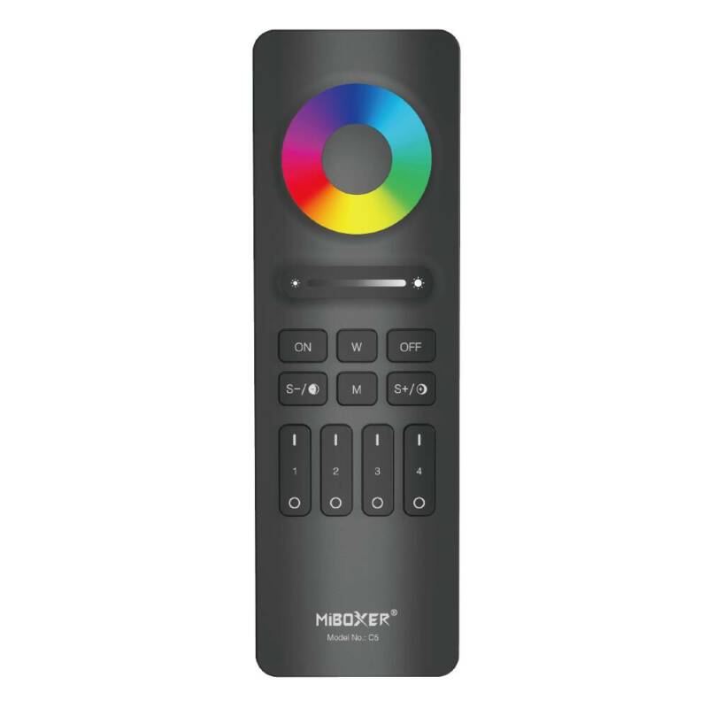 4 ZONE RGB+CCT Remote Control black