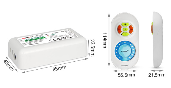 LED Strip Single Color Remote Control Dimmer 12-24V 10A 2.4GHz RF - Image 3