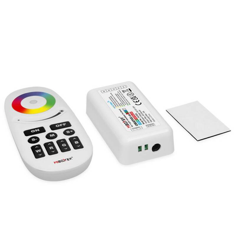 LED Strip RGB+White Color Remote Control Dimmer 12-24V 10A 2.4GHz RF - Image 3