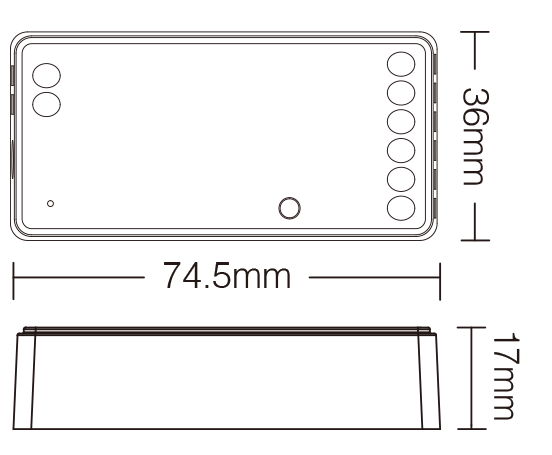5 IN 1 RECEIVER 12-24V 12A RF 2.4GHz - Image 4